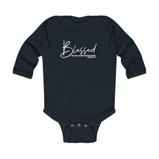 Infant Long Sleeve Graphic T-shirt - Blessed with Every Spiritual-0